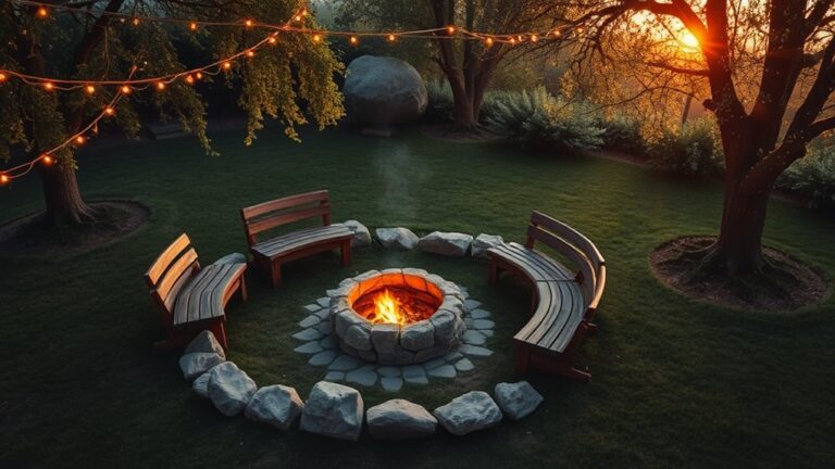 backyard fire pit design