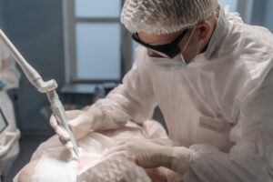 doctor performing surgery